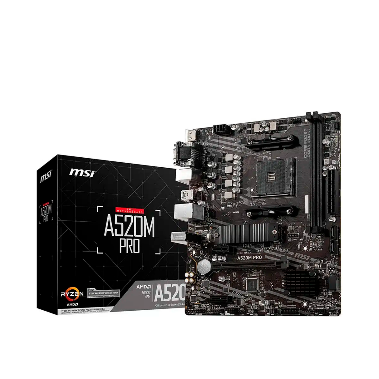 PC de Escritorio AMD Ryzen 5 Pro 4650G RAM 8GB Disco 480GB 2.5" SSD Monitor 21.5" + kit teclado y mouse