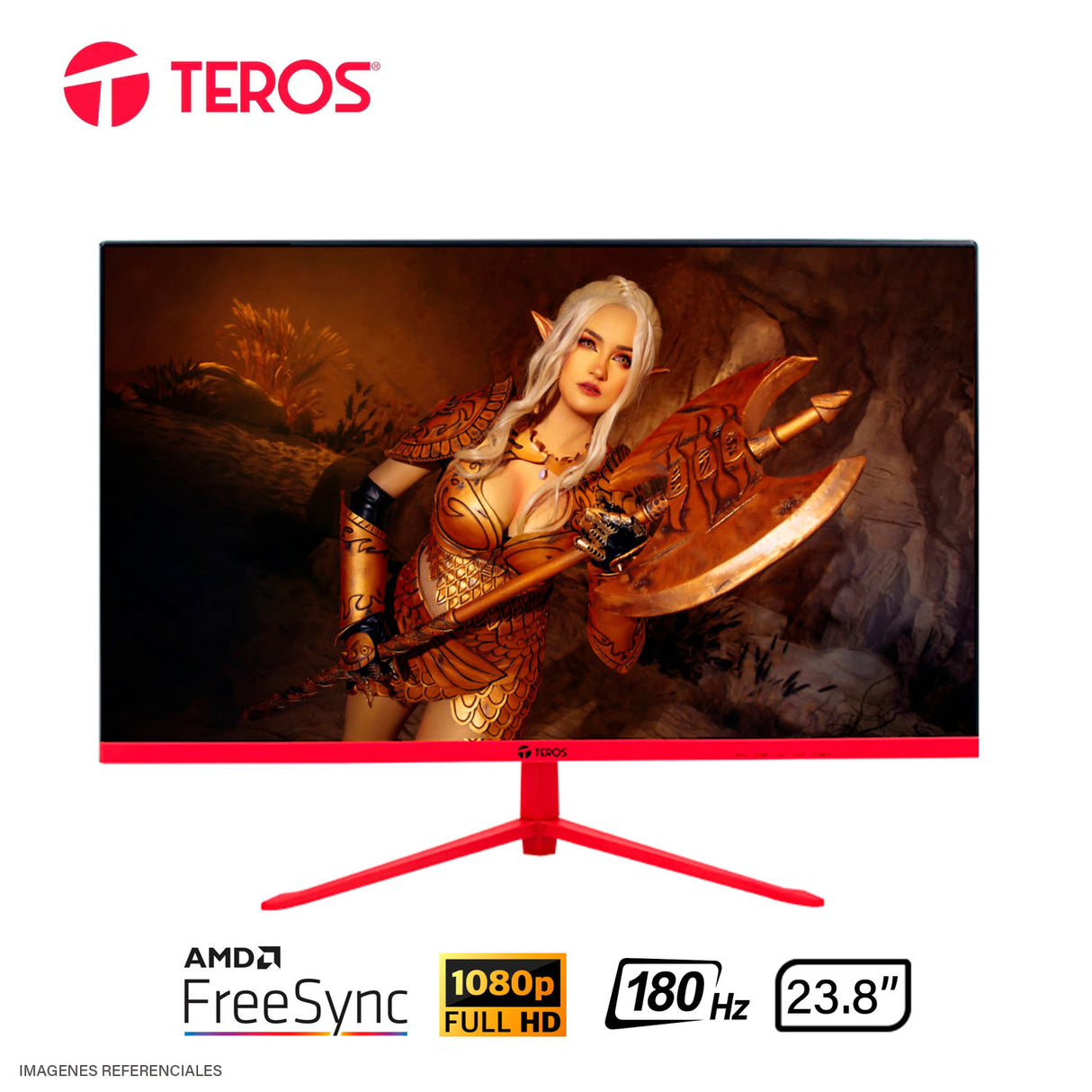 Monitor Gaming Teros TE-2473G 23.8″ Curvo VA FHD 1920×1080 180Hz 1ms