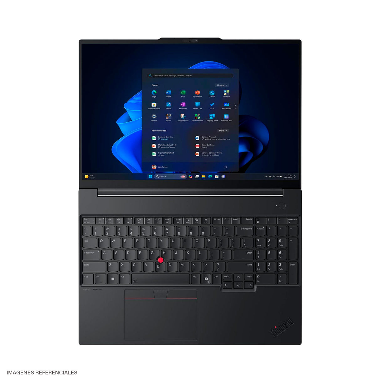 Laptop Lenovo ThinkPad E16 Gen 3 Intel Core Ultra 7 255H RAM 16 GB Disco 1 TB SSD 16" WUXGA Windows 11 Pro (21SS000JLM)