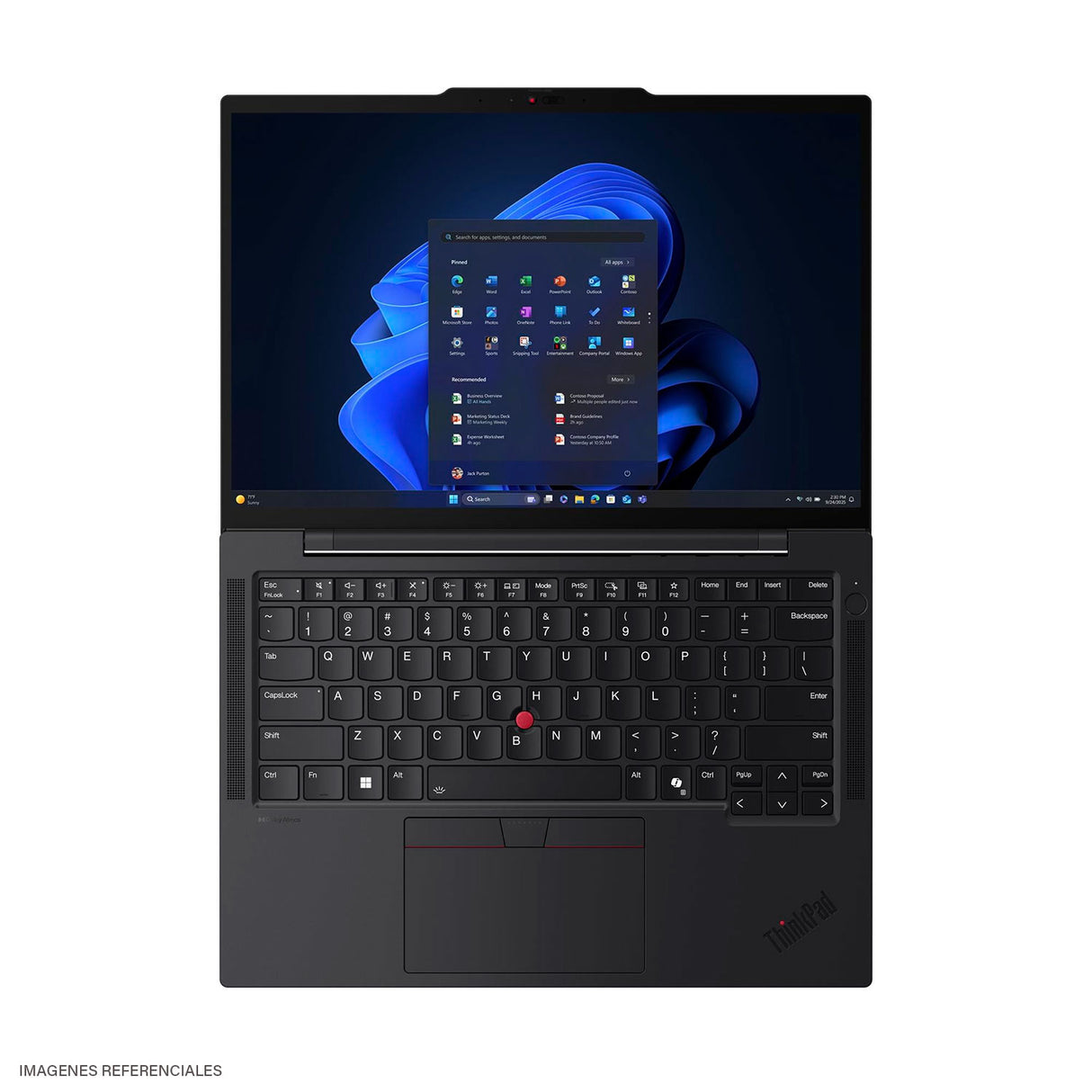 Laptop Lenovo ThinkPad T14s Gen 6 Intel Core Ultra 7 255U RAM 16 GB Disco 1 TB SSD 14" WUXGA Windows 11 Pro (21R2000RLM)