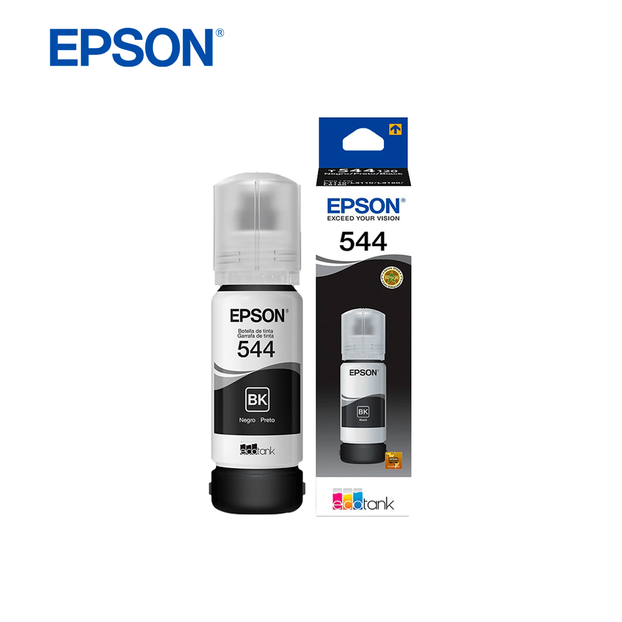 Tinta Epson T544 Ecotank 65Ml Negro