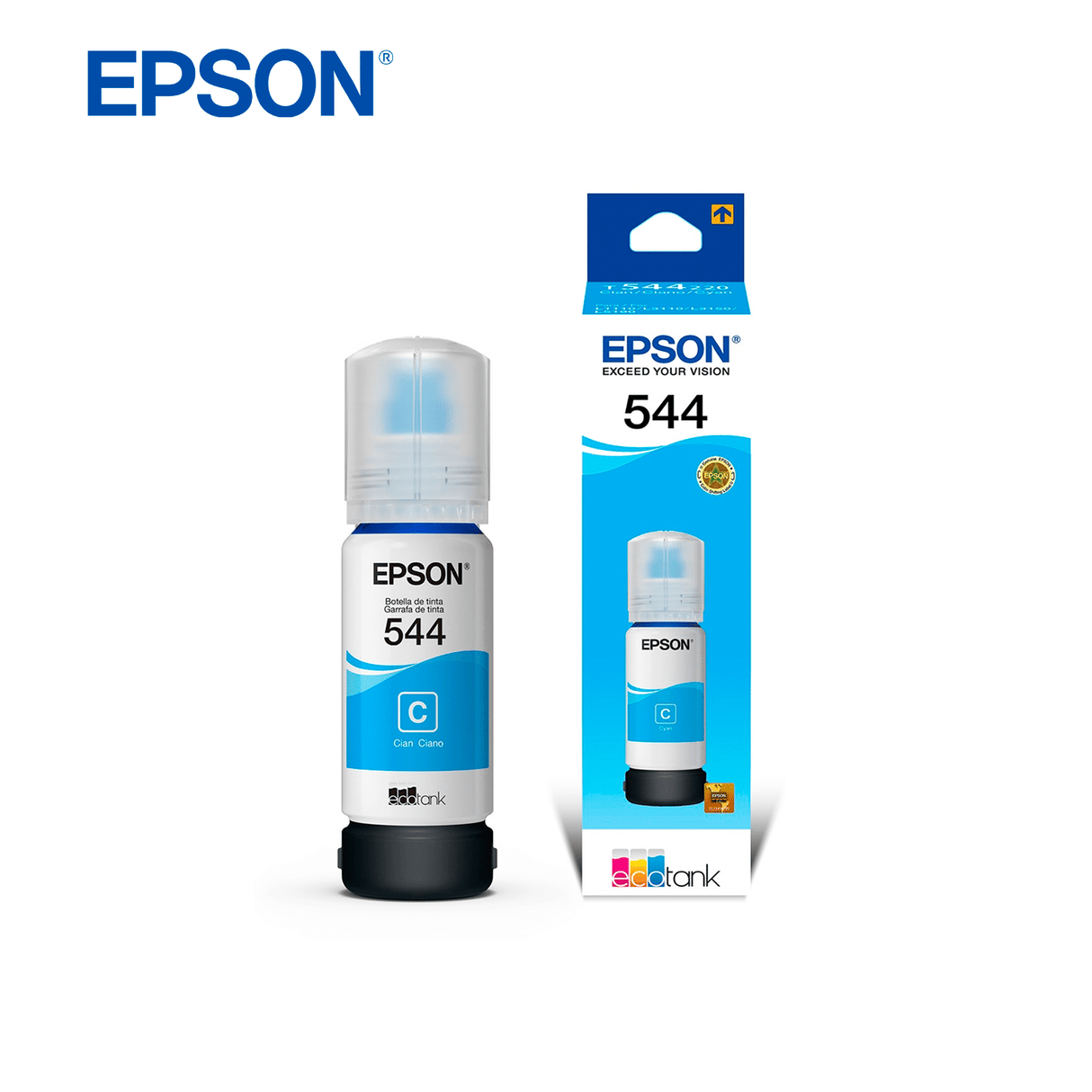 Tinta Epson T544 Ecotank 65Ml Cyan