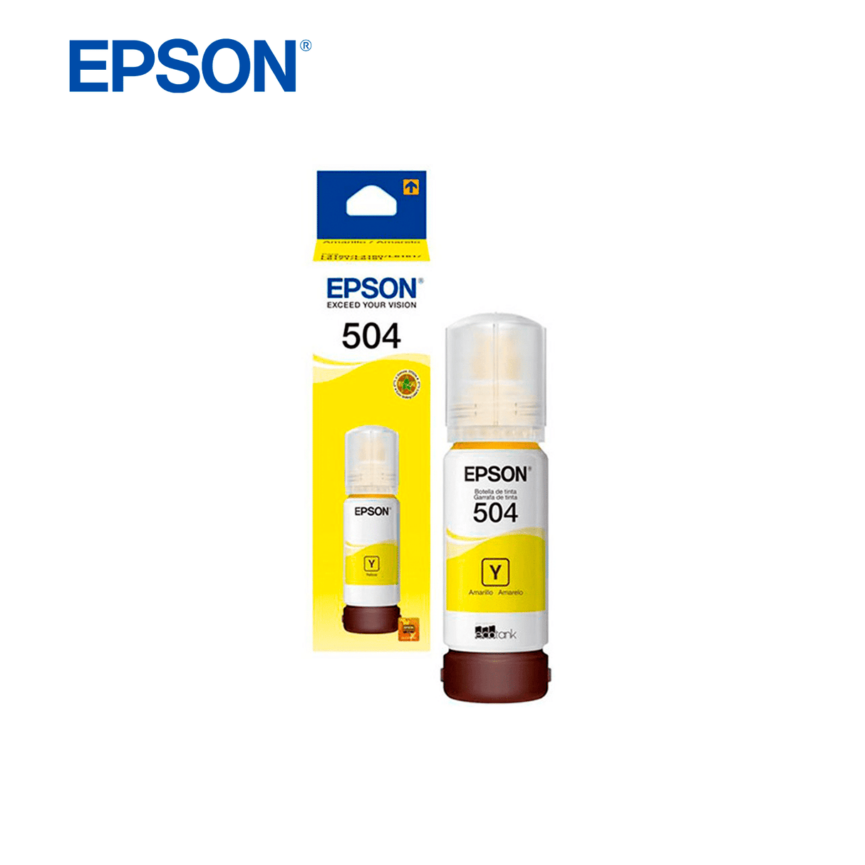 Tinta Epson T504 Ecotank 70Ml Amarillo