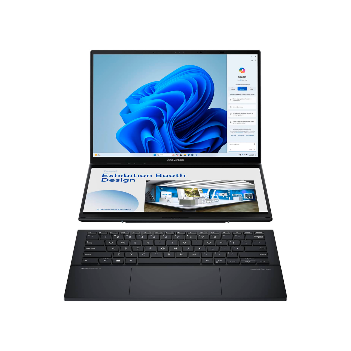Laptop Asus Zenbook Duo UX8406MA-PZ026W Intel Core Ultra 9 185H RAM 32GB Disco 1TB SSD 14" 3K OLED Windows 11 (90NB12U1-M002X0)