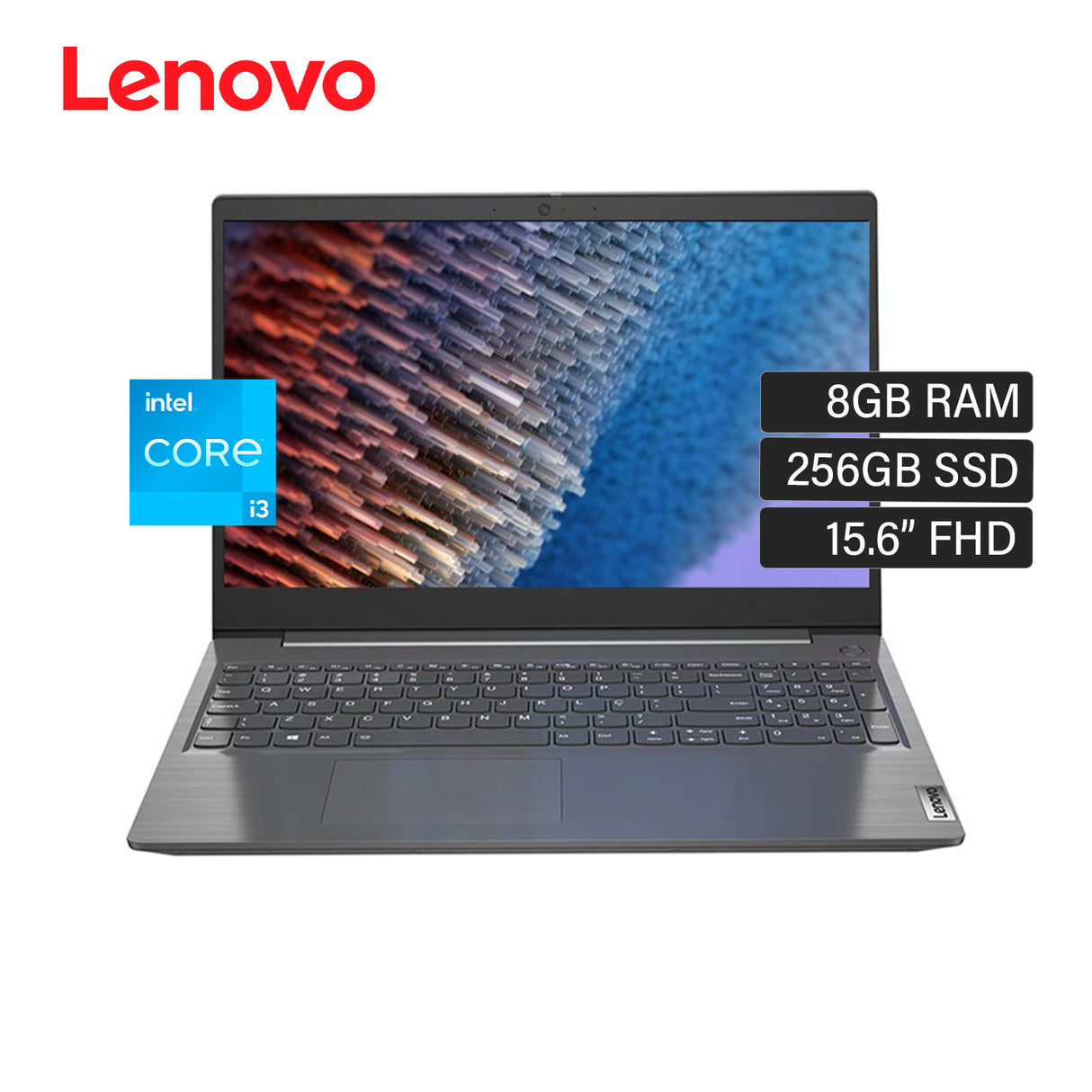 Laptop Lenovo V15 Gen 3 IAP Intel Core i3 1215U RAM 8GB Disco 256GB SSD 15.6" FHD FreeDos (82TT00CVLM) OPEN BOX