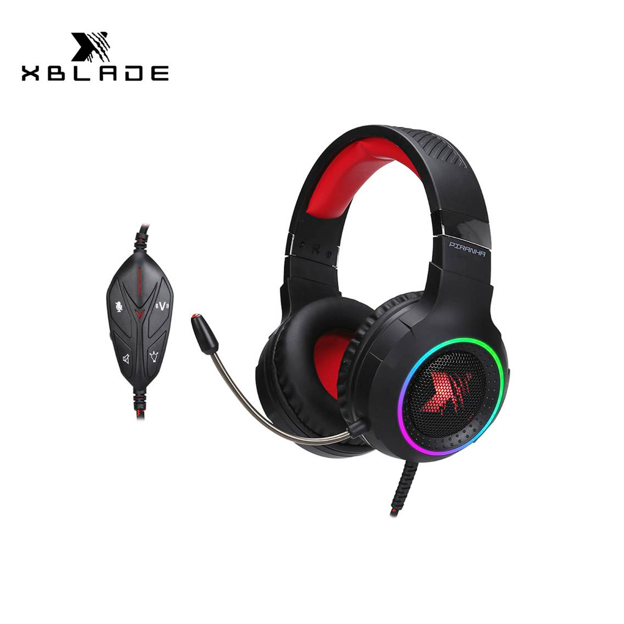 Audífono C/Micrófono Xblade Gaming Piranha RGB