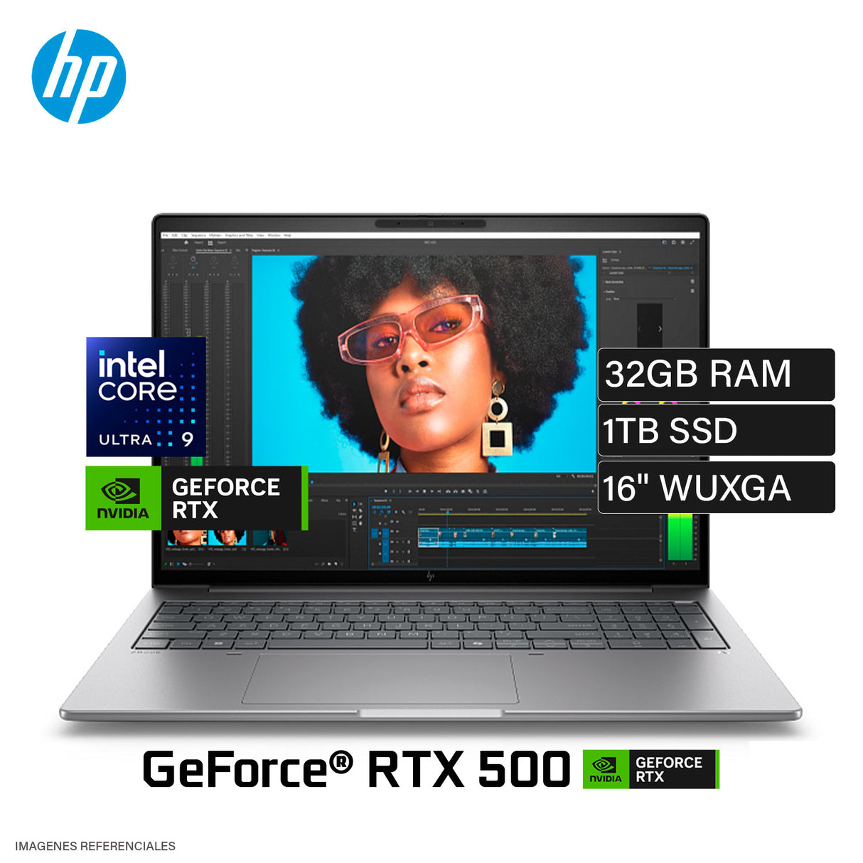 Laptop Hp Zbook 8 G1i Intel Core Ultra 9 285h Ram 32gb Disco 1TB Ssd Nvidia Rtx 500 4gb 16" WUXGA Windows 11 Pro (BN4D4LT#ABM)