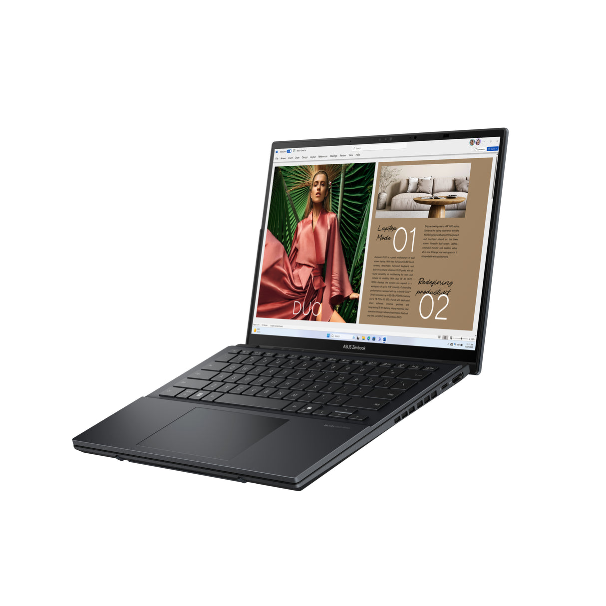 Laptop Asus Zenbook Duo UX8406CA-PZ073W Core Ultra 9 285H Ram 32GB Disco 1TB SSD 14" 3K OLED Tactil Windows 11 (90NB14X1-M007Y0)
