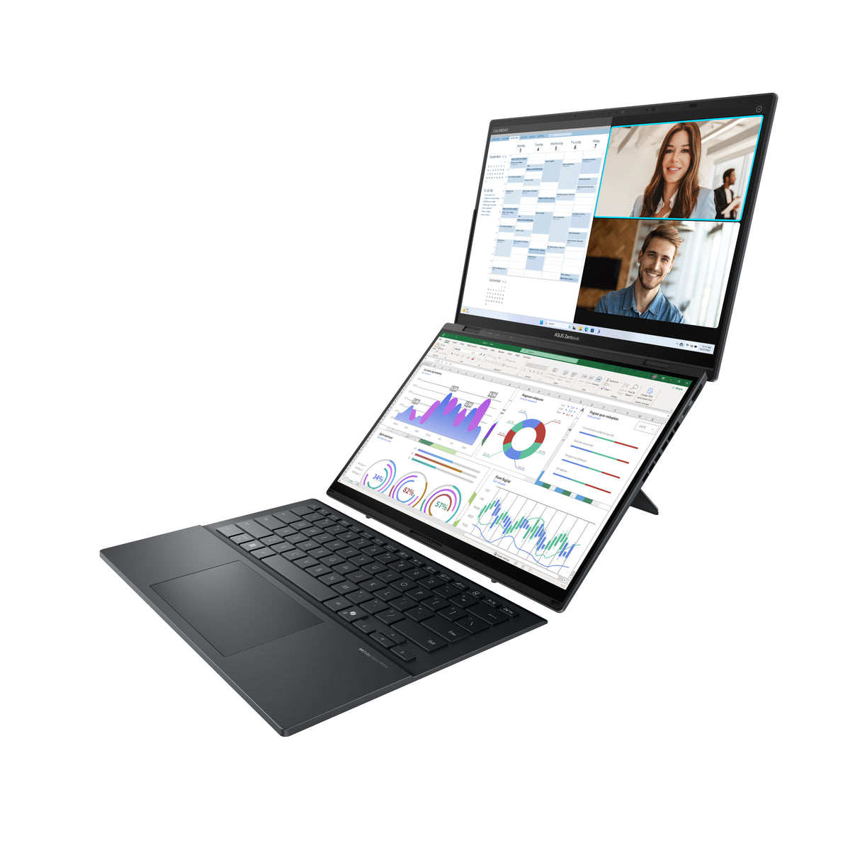 Laptop Asus Zenbook Duo UX8406CA-PZ073W Core Ultra 9 285H Ram 32GB Disco 1TB SSD 14" 3K OLED Tactil Windows 11 (90NB14X1-M007Y0)