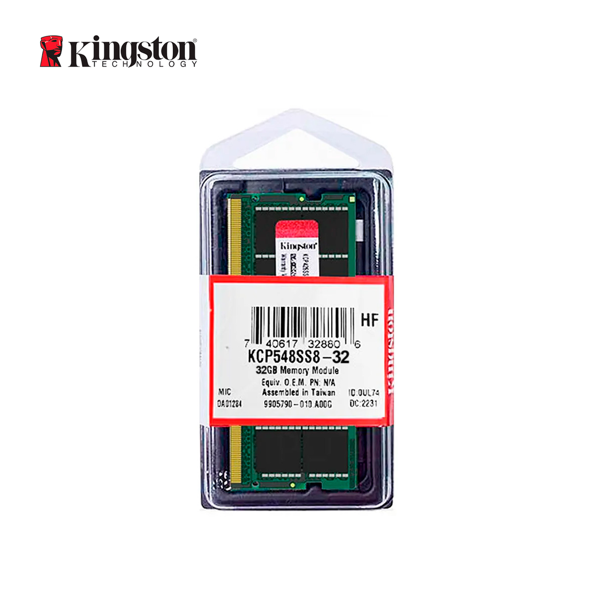Memoria RAM Kingston para Laptop 32GB PC4 DDR4 3200MHz