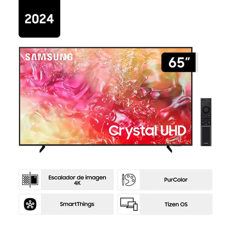 Televisor Smart Tv Samsung Crystal DU7000 65" Ultra HD 4K