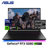 Laptop Asus Rog Strix Scar 18 (2025) G835LW-SA152W Intel Core Ultra 9 275HX Ram 32GB Disco 1TB SSD Video Nvidia RTX 5080 16GB 18" WQXGA Windows 11