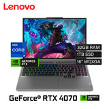 Laptop Lenovo Legion 5 16IRX9 Intel Core 9 14900HX Ram 32GB Disco 1TB SSD Video Nvidia RTX 4070 8GB 16" WQXGA Windows 11 (83DG005WUS)