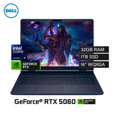 Laptop Dell Alienware 16X Aurora Intel Core Ultra 9 275HX Ram 32 GB Disco 1 TB SSD Video NVIDIA RTX 5060 8 GB 16″ WQXGA Windows 11 (LAC16251-9599BLU-PUS)