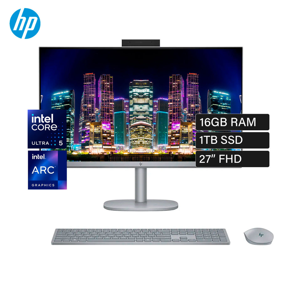 All In One Aio HP OmniStudio X 27-CS0252LA Intel Core Ultra 5 125H Ram 16GB  Disco 1TB SSD 27″ FHD Windows 11 (BM6P4LA#ABM)