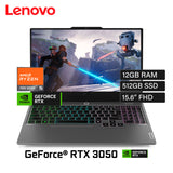 Laptop Lenovo LOQ 15ARP9 Ryzen 5 7235HS Ram 12GB Disco 512GB SSD Video NVIDIA RTX 3050 6GB 15.6" FHD Windows 11 (83JC005RLM)