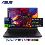 Laptop ASUS ROG Strix SCAR 16 G635LX-XS97 Intel Core Ultra 9 275HX RAM 32GB Disco 2TB SSD Video NVIDIA RTX 5090 24GB 16" WQXGA Windows 11 Pro (90NR0L81-M005P0)