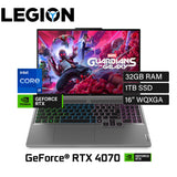 Laptop Lenovo Legion 5 16IRX9 Intel Core i9 14900HX Ram 32GB Disco 1TB SSD Video Nvidia RTX 4070 8GB 16" WQXGA Windows 11 (83DG00D8US)