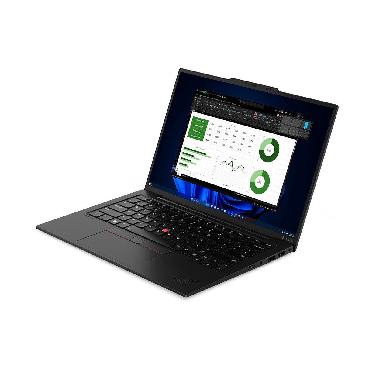 Laptop Lenovo ThinkPad X1 Carbon Gen 12 Intel Core Ultra 7 155U Ram 16GB Disco 1TB 14" WUXGA Windows 11 Pro (21KD000YLM)