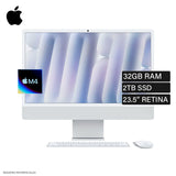 iMac Chip M4 Ram 32GB Disco 2TB SSD 23.5" 4.5K Retina Silver Teclado Español (Z1K100093)