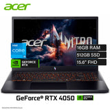 Laptop Acer Nitro V15 ANV15-52-58QB Intel Core i5 13420H Ram 16GB Disco 512GB SSD Video Nvidia RTX 4050 6GB 15.6" FHD FreeDos (NHQV2AL002)