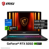 Laptop MSI Katana 15HX B14WEK-001US Intel Core i7 14650HX Ram 16GB Disco 512GB Video NVIDIA RTX 5050 8GB 15.6" FHD Windows 11