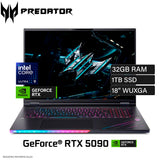Laptop Acer Predator Helios 18 AI PH18-73-91S0 Intel Core Ultra 9 275HX Ram 32GB Disco 1TB SSD Nvidia RTX 5090 24GB 18" WQUXGA FreeDos (NH.QVXAL.001)