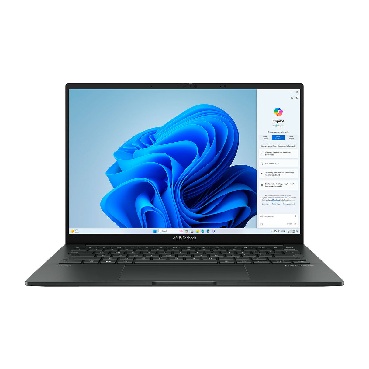 Laptop Asus Zenbook Q415MA-U5512 Intel Ultra 5 125H Ram 8GB Disco 512GB SSD 14" WUXGA Windows 11 (90NB11R7-M00H00)