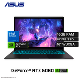 Laptop Asus V16 V3607VM Intel Core 7 240H Ram 16GB Disco 512GB SSD NVIDIA RTX 5060 8GB 16" WUXGA Windows 11