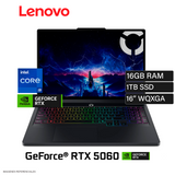 Laptop Lenovo Legion Pro 5 16IRX10 Intel Core I9 14900HX RAM 16GB Disco 1TB SSD NVIDIA RTX 5060 8GB 16" WQXGA FreeDOS (83NN0053LM)