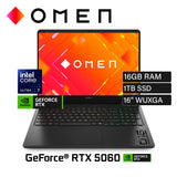 Laptop HP Omen 16-AM0073DX Intel Core Ultra 7 255HX RAM 16 GB Disco 1 TB SSD NVIDIA RTX 5060 8 GB 16″ WUXGA Windows 11