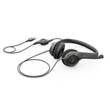 Auriculares USB Logitech H390 Noise Cancelling Negro (981-000406)