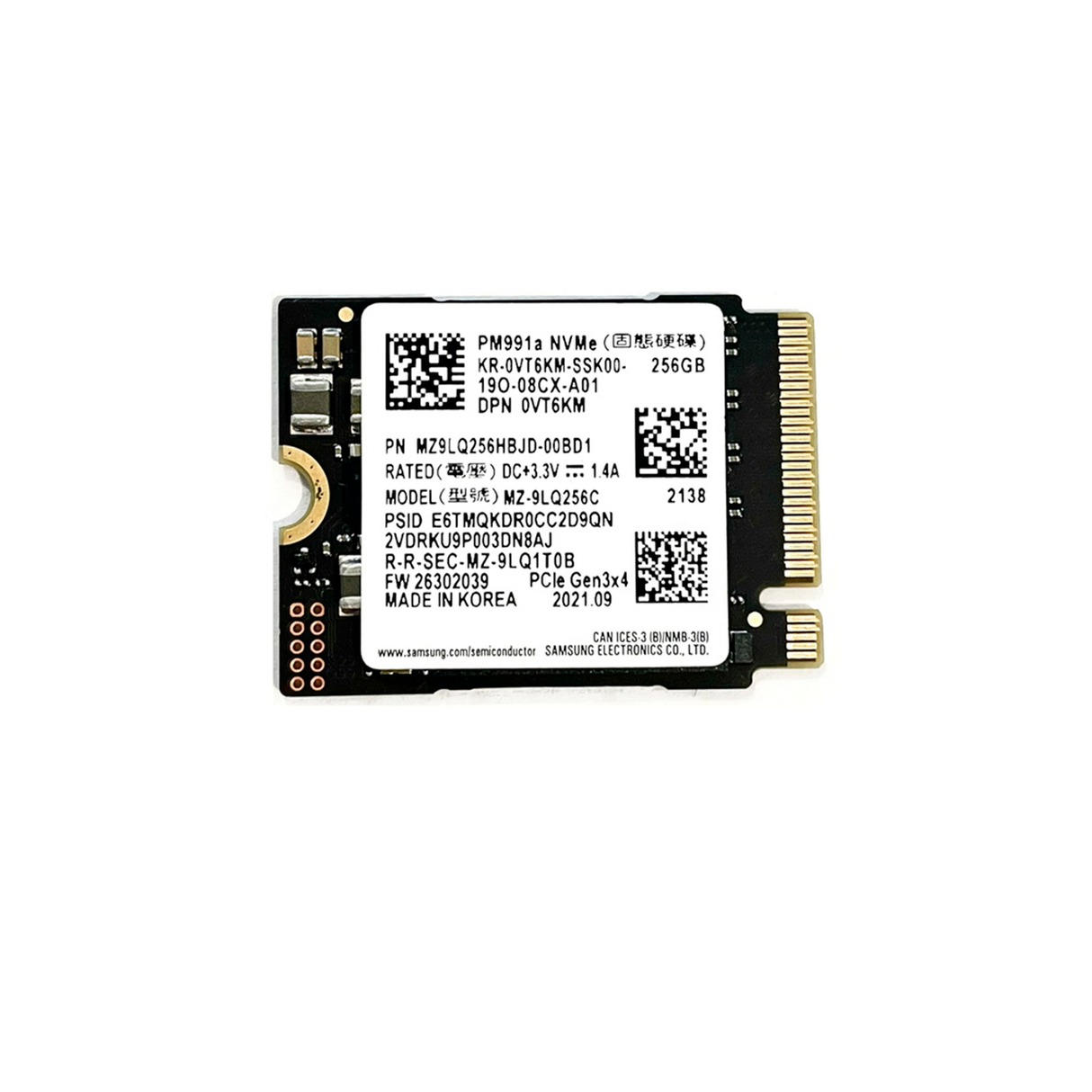 Disco Solido 256GB PCIE M.2