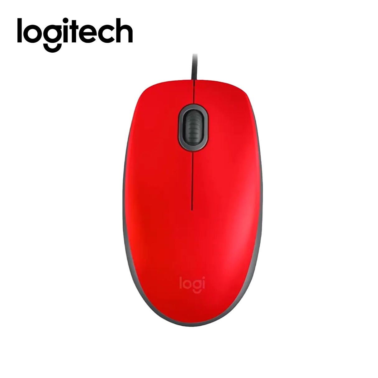 Mouse Logitech M110 Silencioso Óptico USB Rojo