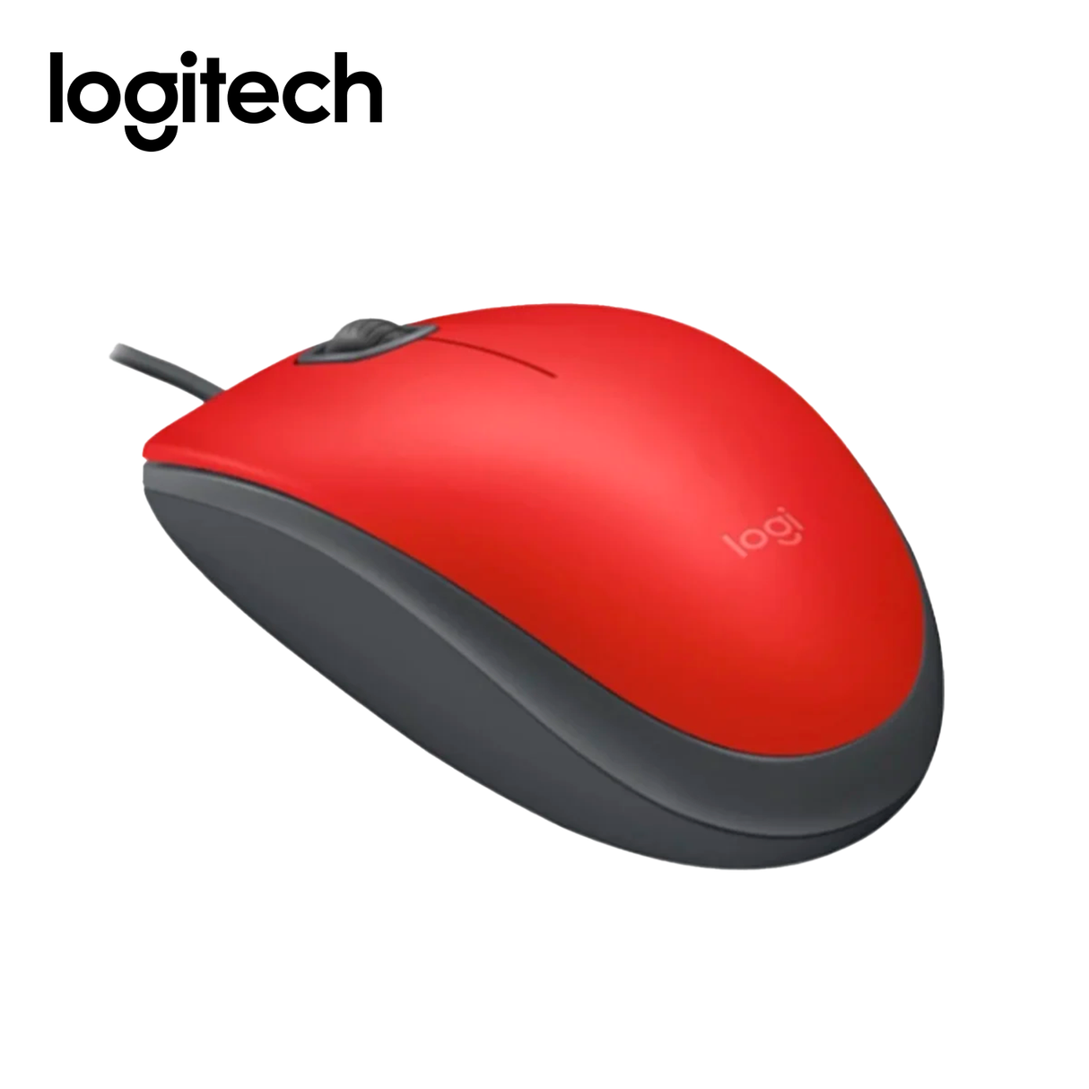 Mouse Logitech M110 Silencioso Óptico USB Rojo