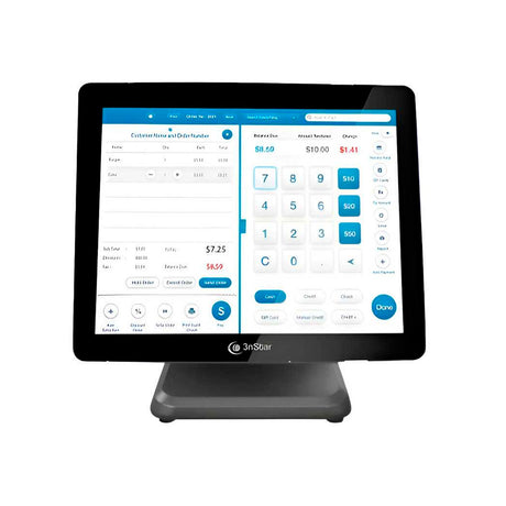 AIO 3nStar POS PTE0120 Intel Celeron J6412 8 GB RAM Disco HDD 240 GB Pantalla táctil 15” HD Windows 11