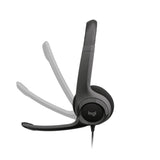 Auriculares USB Logitech H390 Noise Cancelling Negro (981-000406)