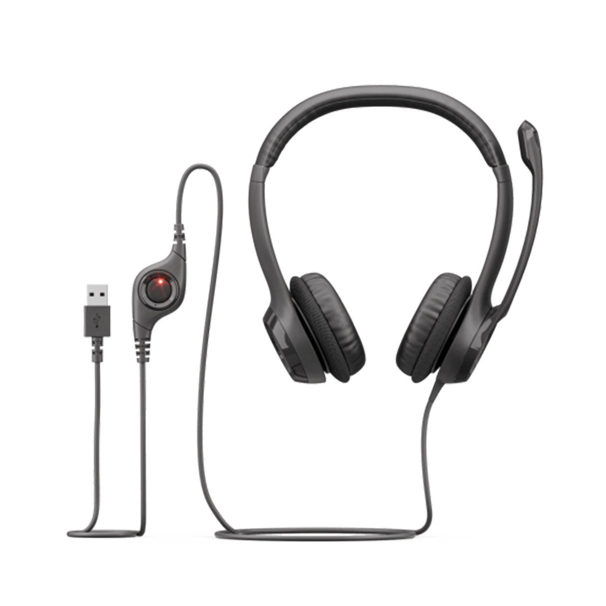 Auriculares USB Logitech H390 Noise Cancelling Negro (981-000406)