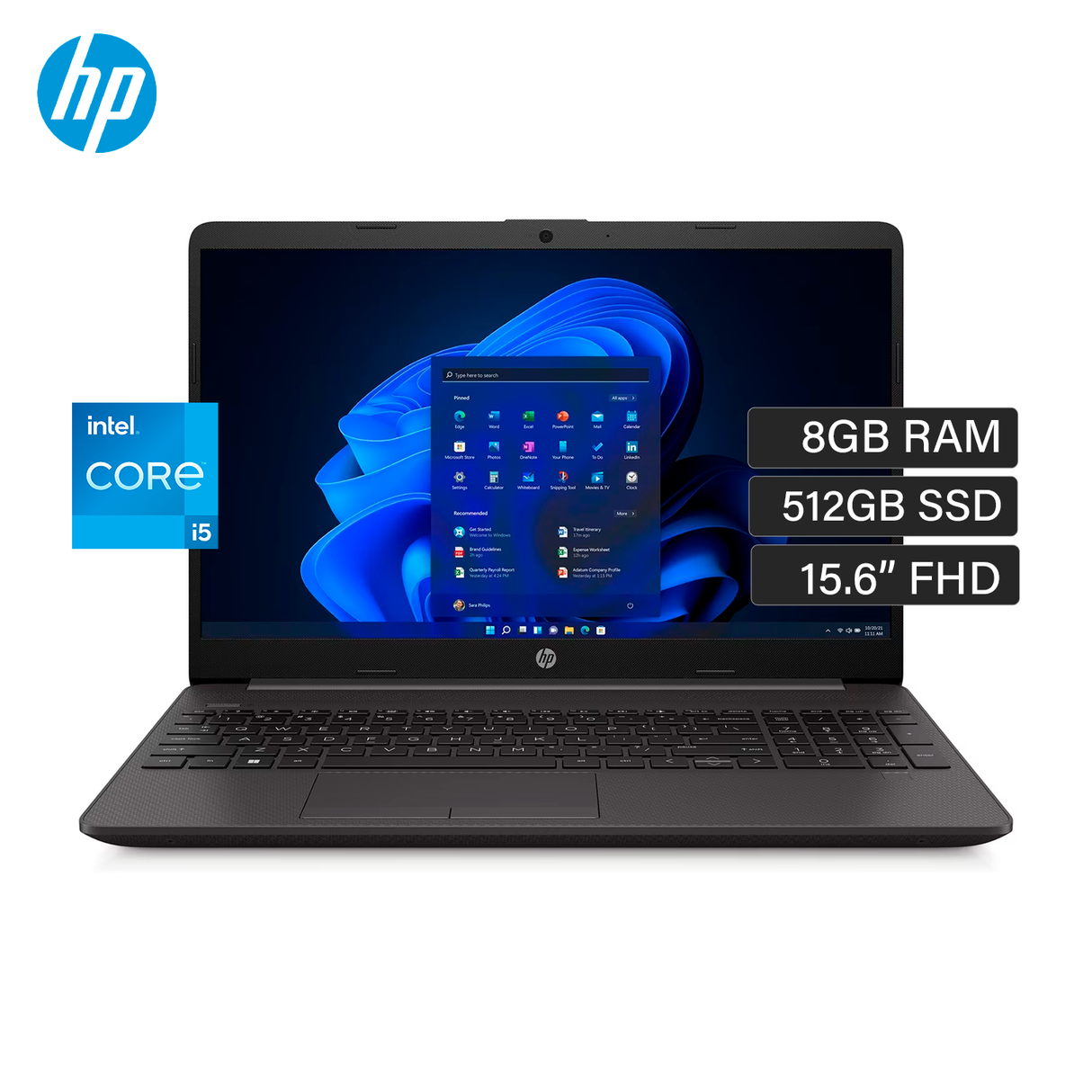 Laptop HP 250 G9 Intel Core i3 1215U Ram 8GB Disco 512GB SSD 15.6" HD