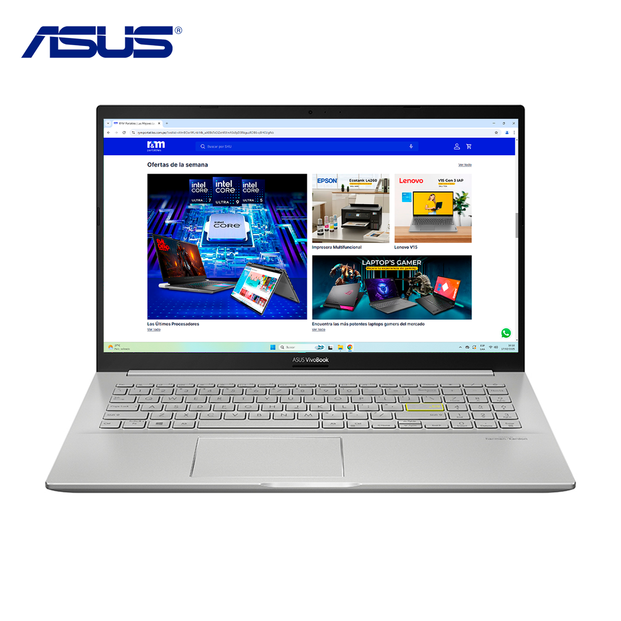 Laptop Asus Vivobook X1504ZA-NJ339 Intel Core i5 1235U RAM 8GB Disco 512GB SSD 15.6" FHD