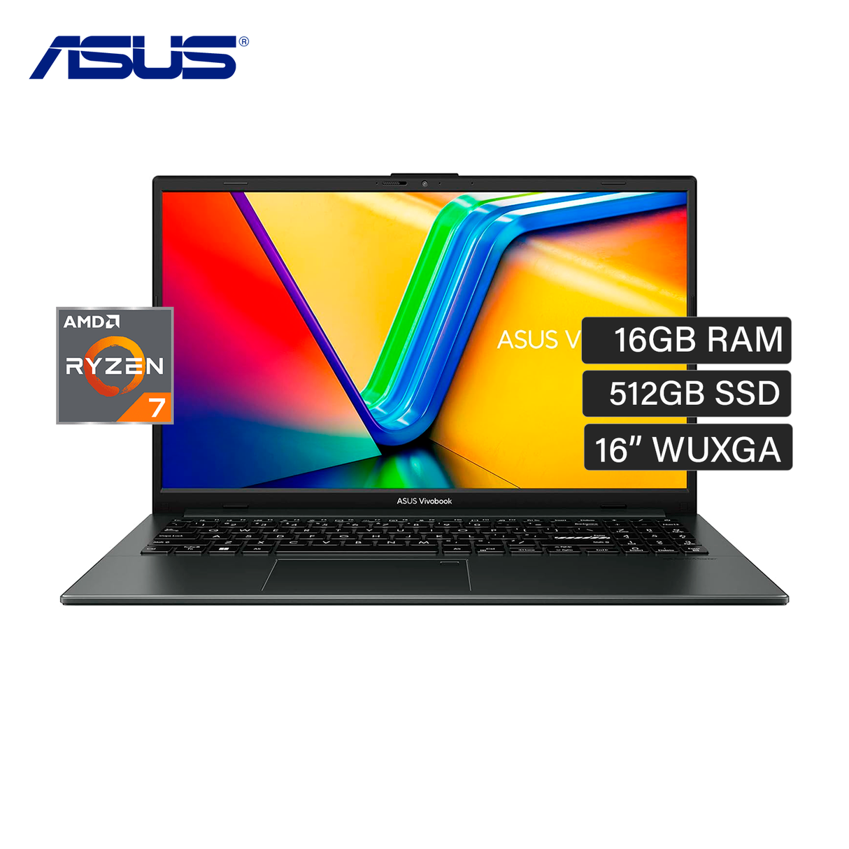 Laptop ASUS Vivobook M1605YA-MB204 RYZEN 7 7730U RAM 16GB Disco 512GB SSD 16" WUXGA