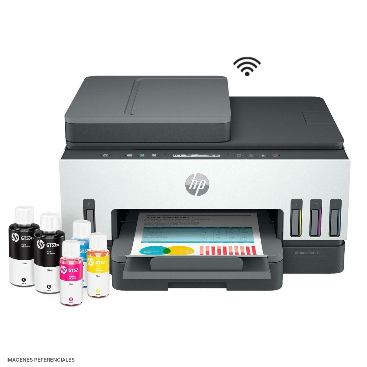 Impresora Multifuncional Hp Smart Tank 750 Wifi/Bt/Lan (6UU47A#AKY)