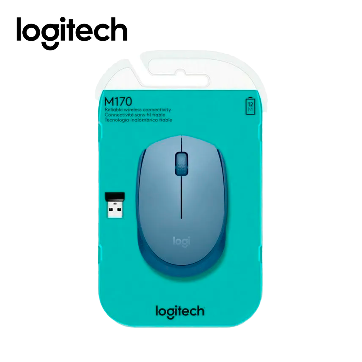 Mouse Logitech M170 Wireless Gris Azulado