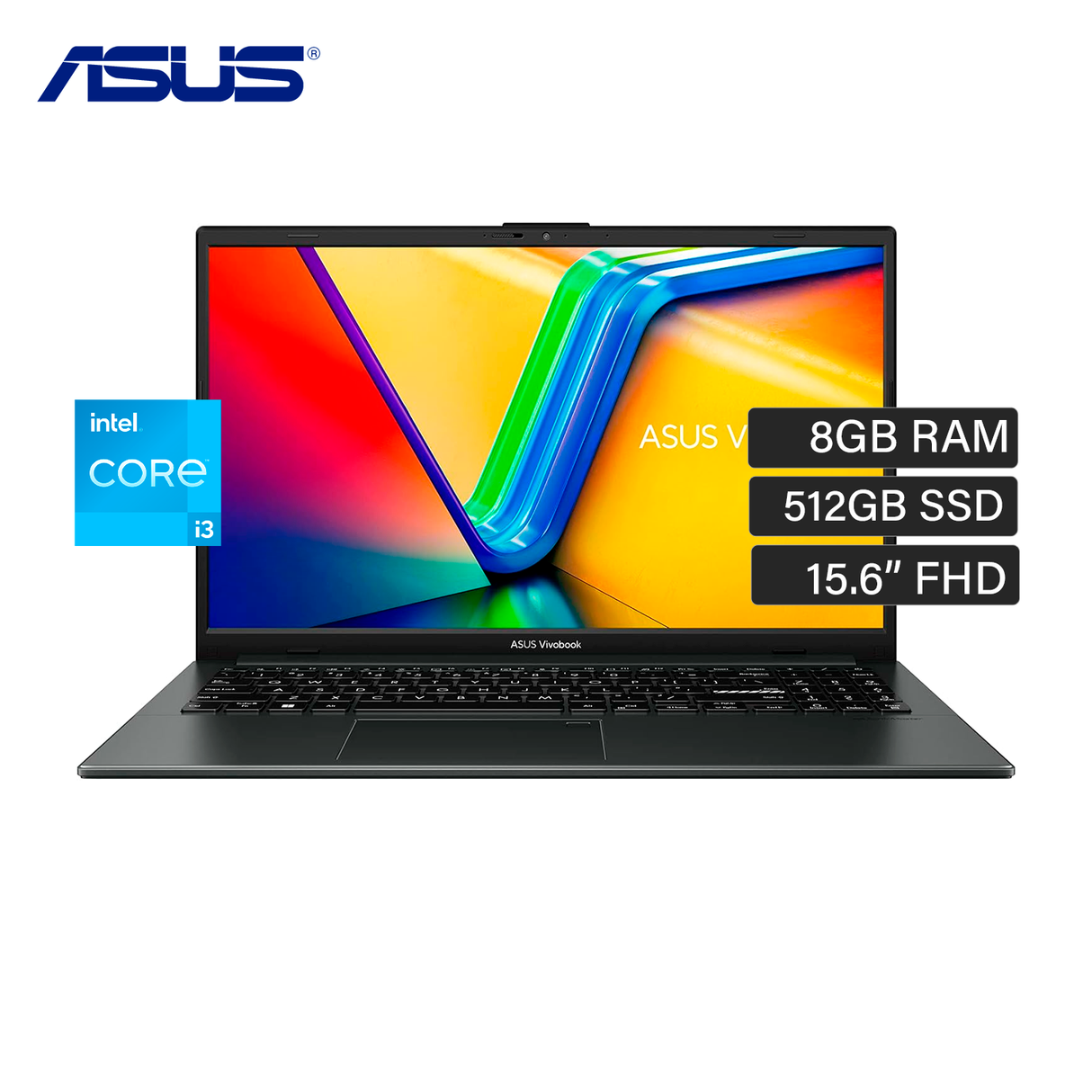 Laptop ASUS Vivobook 15 E1504GA-NJ231 Intel Core i3 N305 RAM 8GB Disco 512GB SSD 15.6" FHD FreeDos