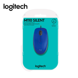 Mouse Logitech M110 Silencioso Óptico USB Azul