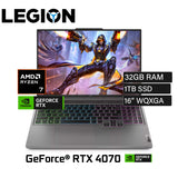 Laptop Lenovo Legion Slim 5 16AHP9 Ryzen 7 8845HS Ram 32GB Disco 1TB SSD Video Nvidia RTX 4070 8GB 16" WQXGA FreeDos (83DH0087LMR32)