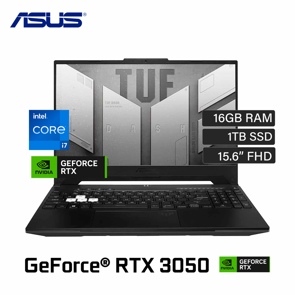 Laptop Asus TUF FX507Z-HN132 Intel Core i7 12700H Ram 16GB Disco 1TB SSD Video  Nvidia RTX 3050 4GB 15.6″ FHD