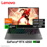 Laptop Lenovo LOQ 15ARP9 Ryzen 7 7435HS Ram 24GB Disco 512GB SSD Video Nvidia RTX 4050 6GB 15.6" FHD Freedos (83JC008GLM)