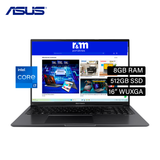 Laptop Asus Vivobook 16 X1605ZA-MB932 Intel Core i7 12700H RAM 8GB Disco 512GB SSD 16" WUXGA FreeDos