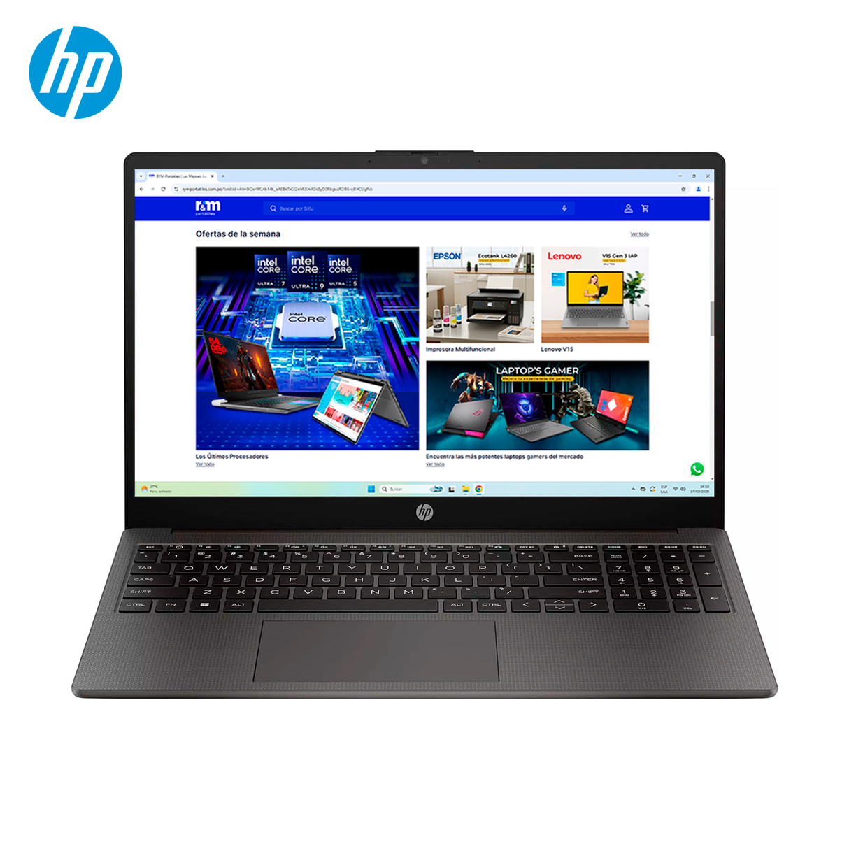 Laptop HP 255 G10 Ryzen 5 7520U RAM 8GB Disco 512GB SSD 15.6" HD FreeDos